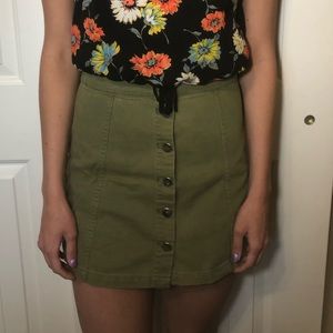 Green skirt